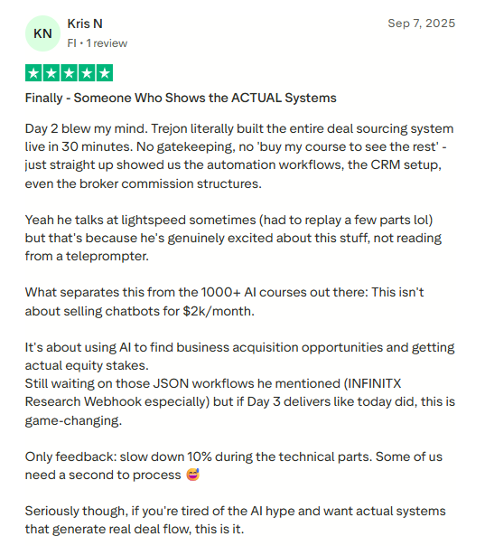 Trustpilot review